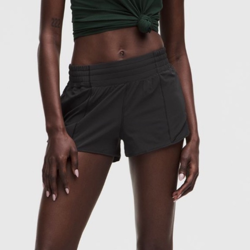 lululemon athletica Black Hotty Hot Shorts